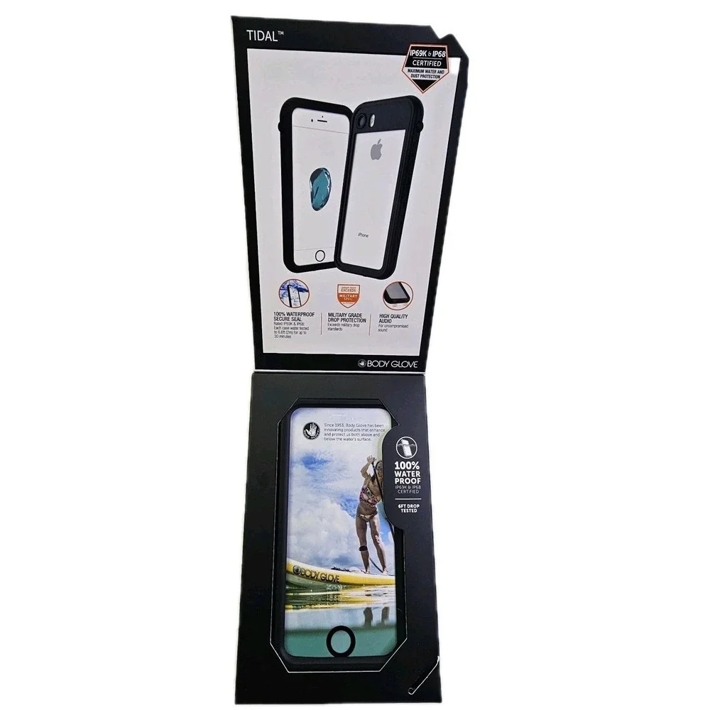 Body Glove Tidal Waterproof Case iPhone SE iPhone 8 iPhone 7 Black IP68 IP69K